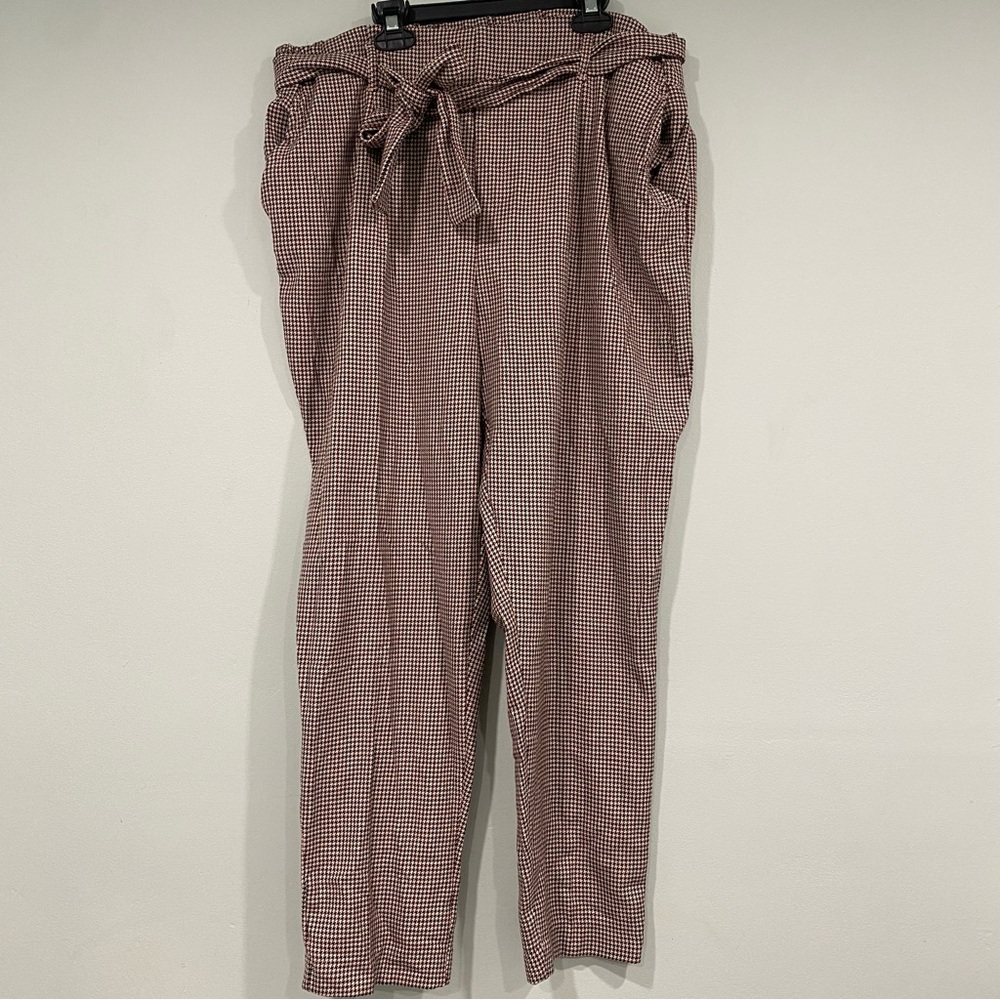 Jules & Leopold Women's Brown Trousers Relaxed Fit Size XL